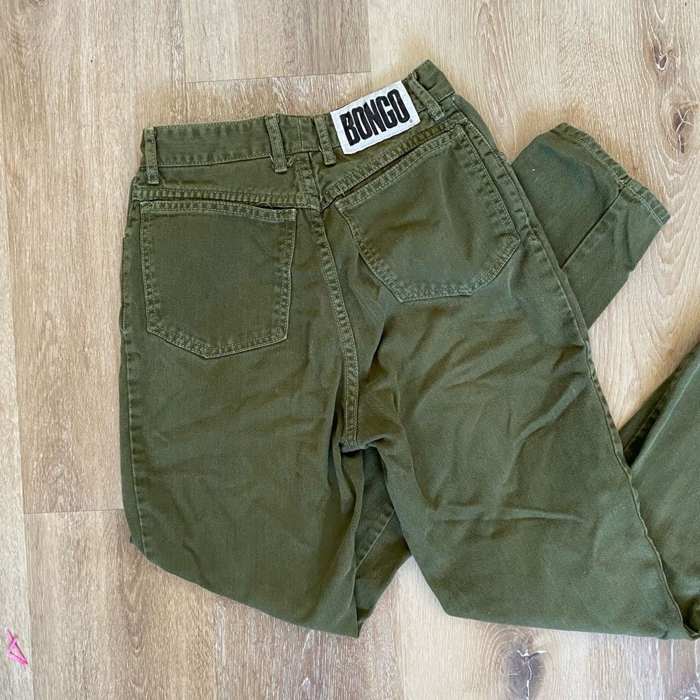 Vintage BONGO Women's Olive High Rise Jeans
